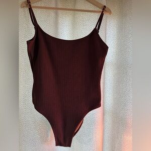 Aeropostale Brown One Piece Swimsuit